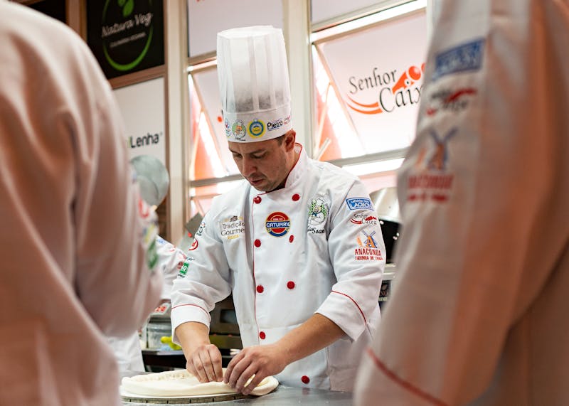 Fresh ranch pizza being prepared with quality ingredients