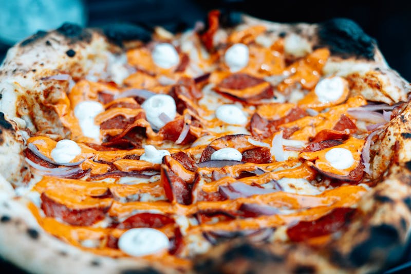 Pepperoni pizza with extra cheese